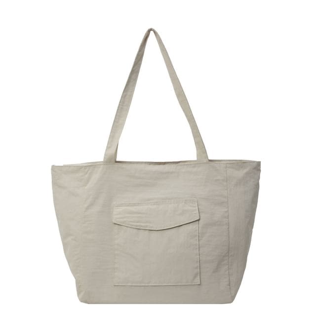 Multi-Pocket Tote Bag - Off-White / One Size