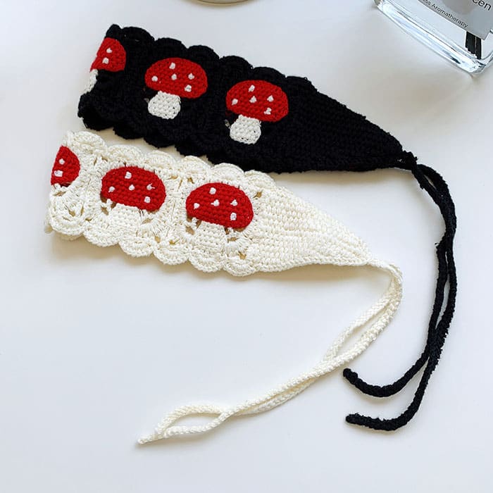 Mushroom Crochet Headband - Other