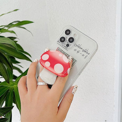 Mushroom Phone Grip Holder - Standart / Red