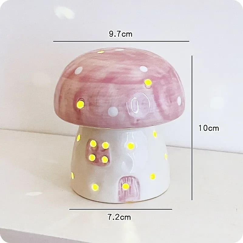 Mushroom Small Night Lamp - Lovesickdoe - Purple