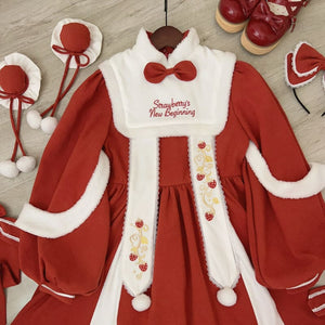 New Year’s Red Lolita Dress - Coronet / S