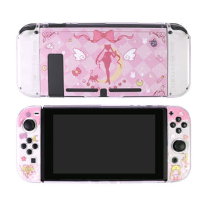 Nintendo Switch OLED Sailor Moon Pink Case Skin ON777 -