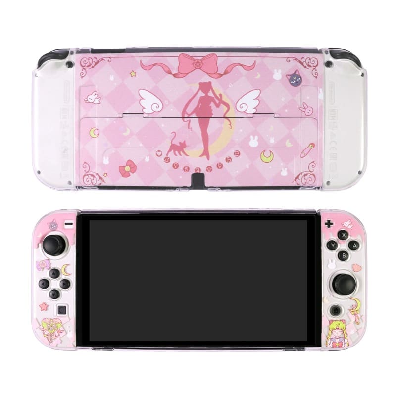 Nintendo Switch OLED Sailor Moon Pink Case Skin ON777 - OLED