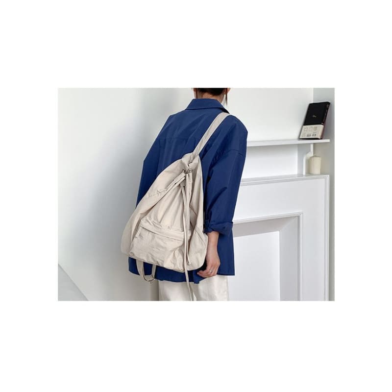 Nylon Drawstring Backpack