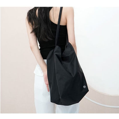 Nylon Plain Tote Bag