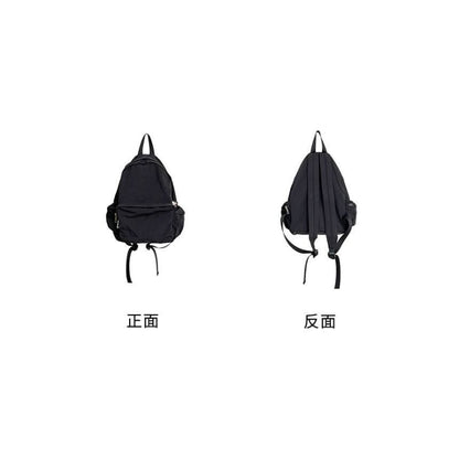 Nylon Plain Zip Backpack