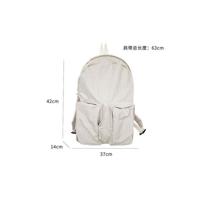 Nylon Zip Backpack