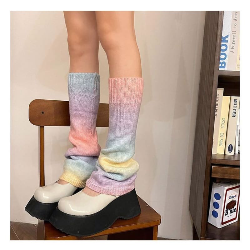 Ombre Knit Leg Warmer