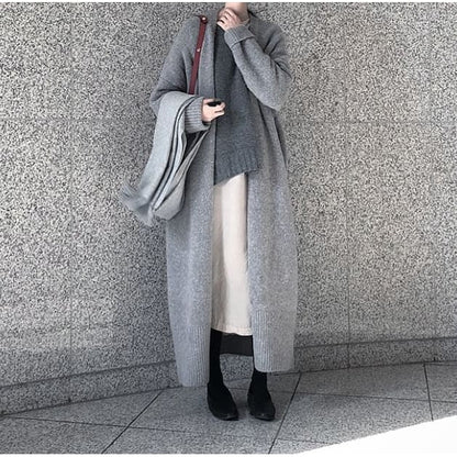 Open-Front Maxi Cardigan