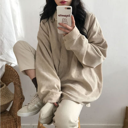 Oversized Corduroy Shirt