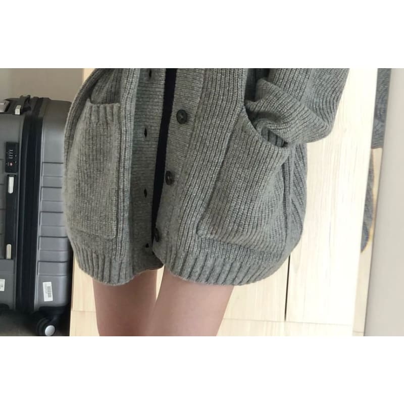 Oversized V-Neck Cardigan