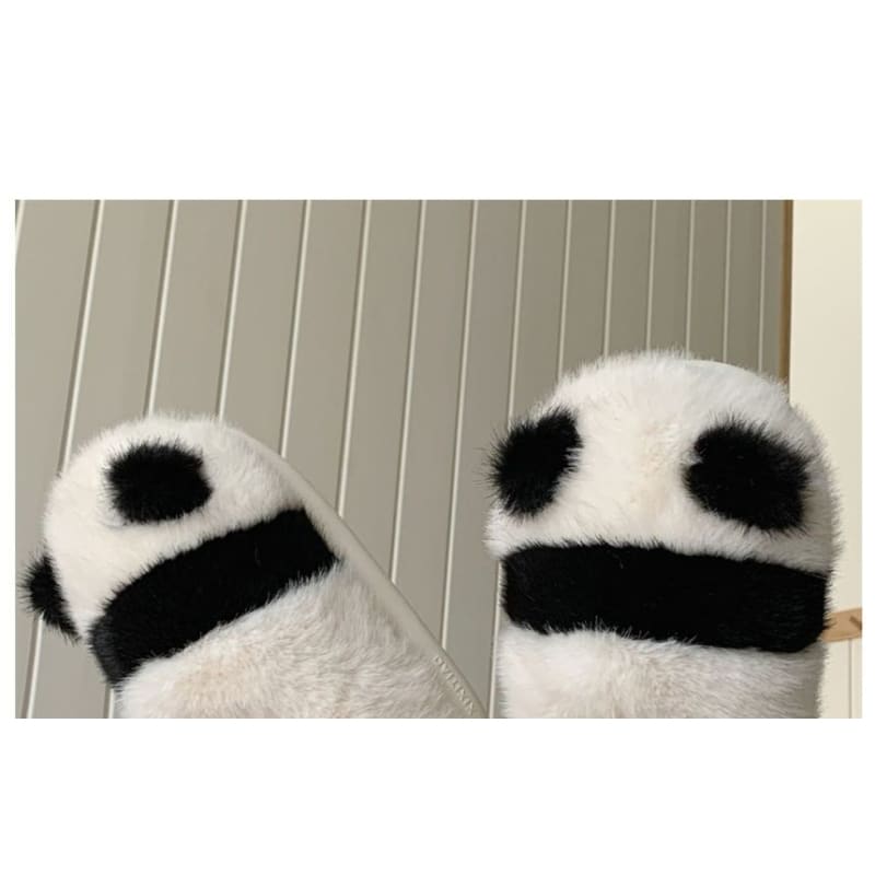 Panda Fluffy Slippers