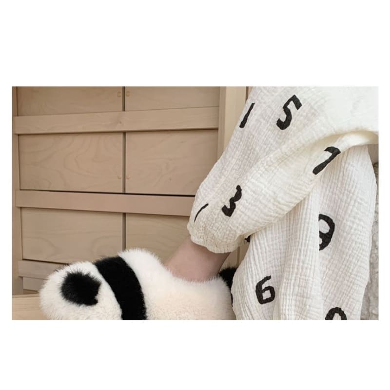 Panda Fluffy Slippers