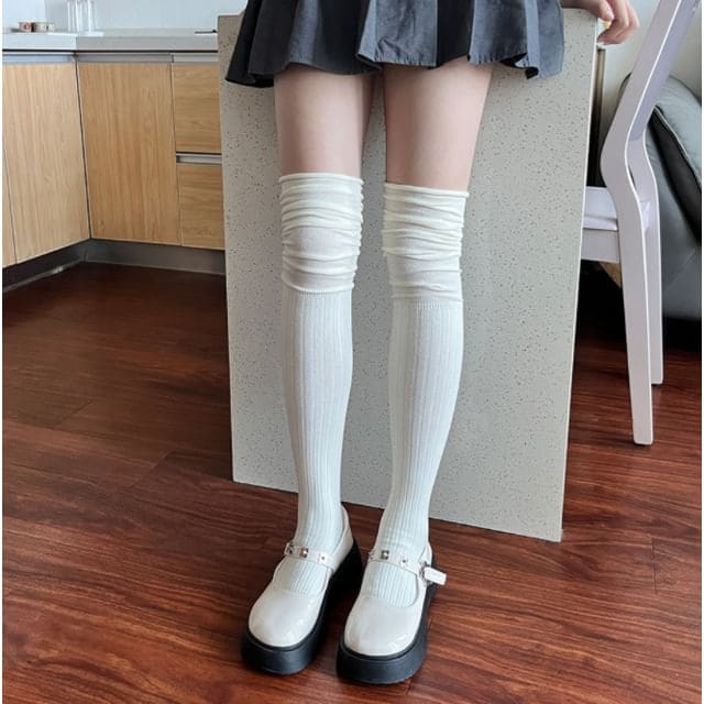 Panel Over The Knee Socks