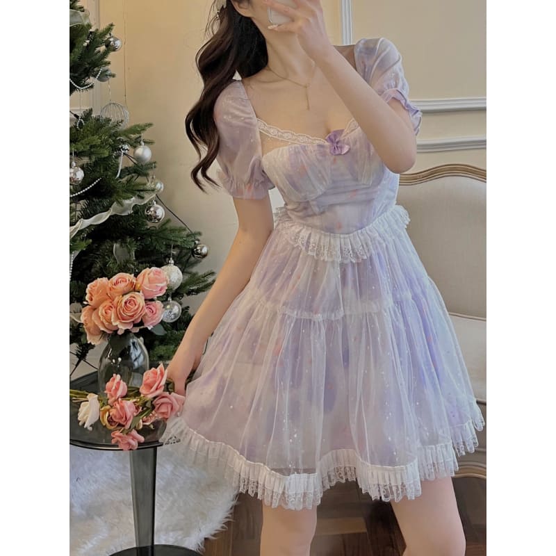 Pastel Bubble Princess Dress SP17454 - Harajuku Kawaii Fashion Anime Clothes Fashion Store - SpreePicky