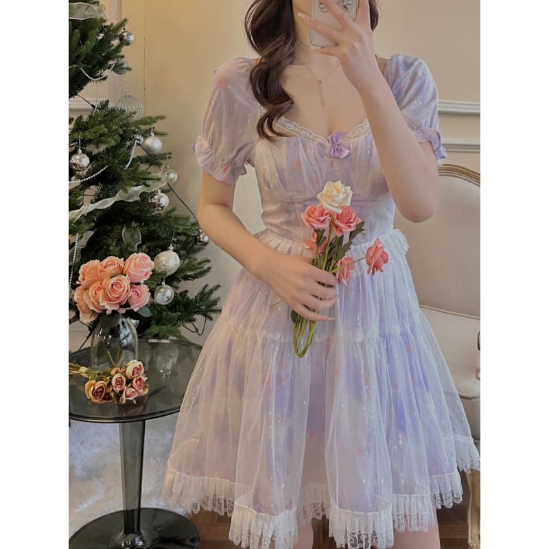 Pastel Bubble Princess Dress SP17454 - Harajuku Kawaii Fashion Anime Clothes Fashion Store - SpreePicky