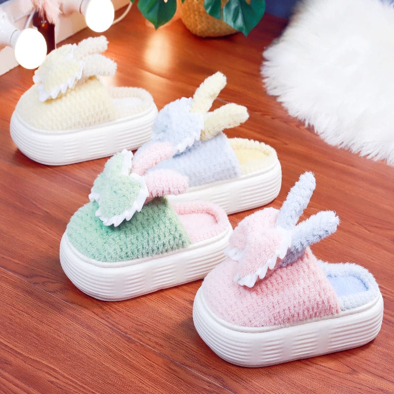 Pastel Bunny and Bows Cute Slippers ON894 - slippers