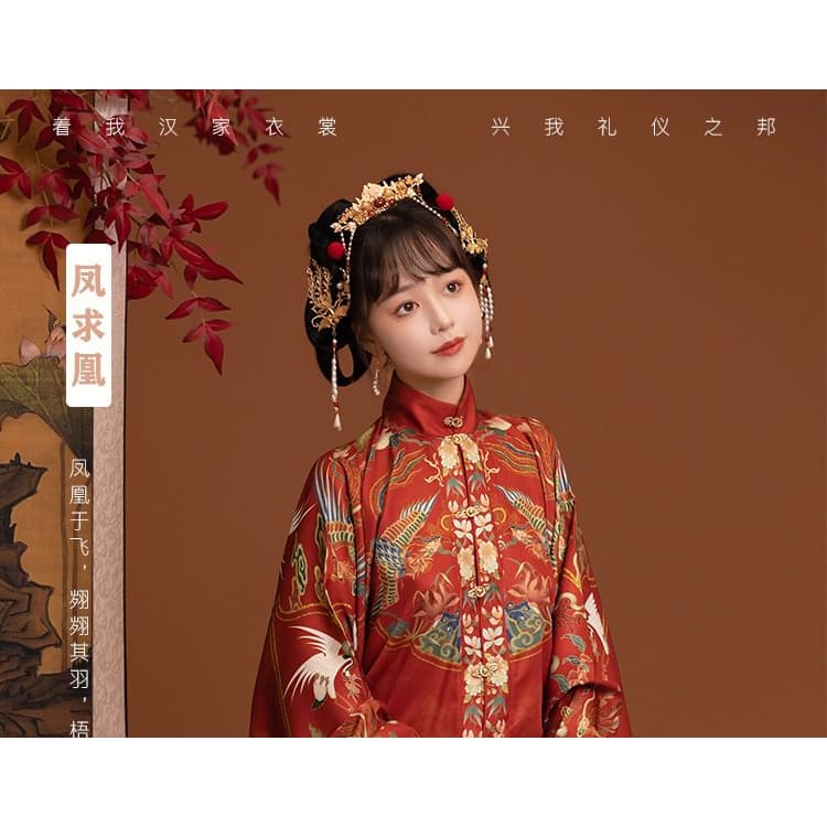 Patterned Hanfu Costume Set