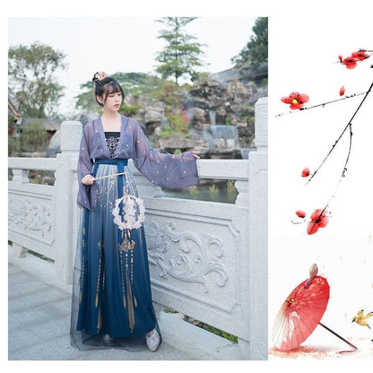 Patterned Print Hanfu Costume Set