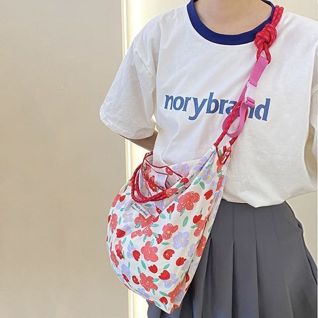 Patterned Print Tote Bag - Tote Bag With Shoulder Strap