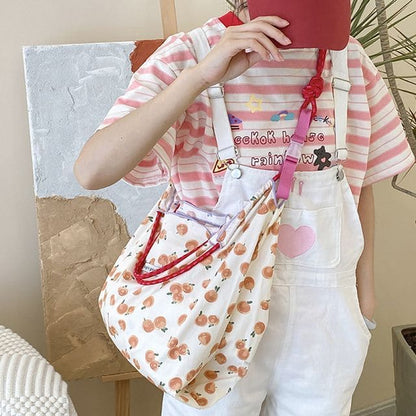 Patterned Print Tote Bag - Tote Bag With Shoulder Strap