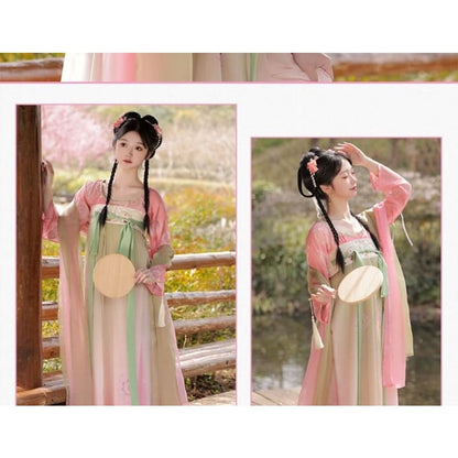 Patterned Traditional Chinese Costume Set