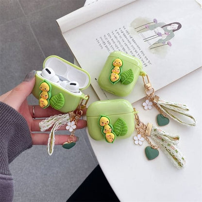 Pea Accent AirPods / Pro Earphone Case Skin - Green Leaf