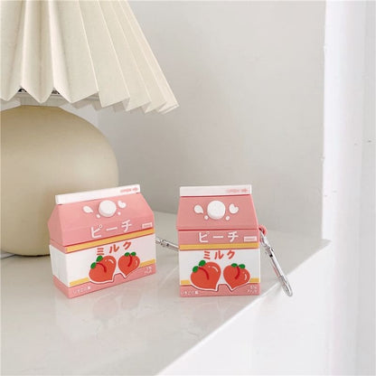 Peach Carton AirPods / Pro Earphone Case Skin