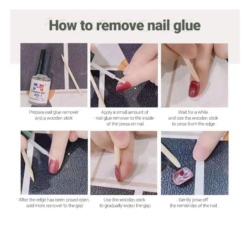 Peach Press On Nail