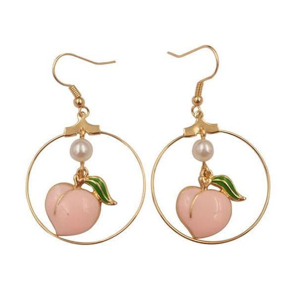 Peachy Earrings - Standart / Pink - earrings