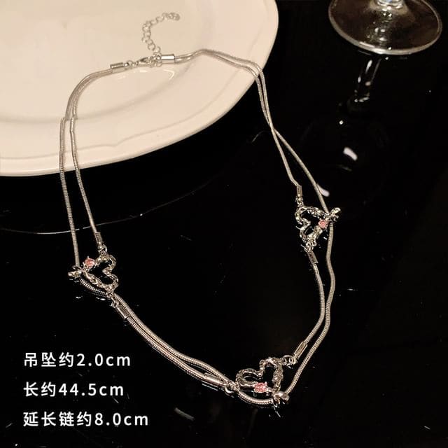 Pendant Alloy Choker (Various Designs) - GM1948 - Silver