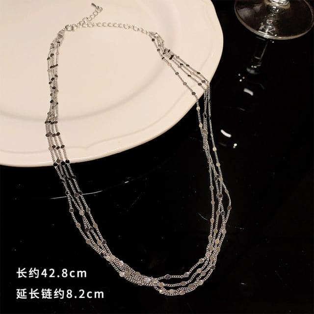 Pendant Alloy Choker (Various Designs) - GN1936 - Silver