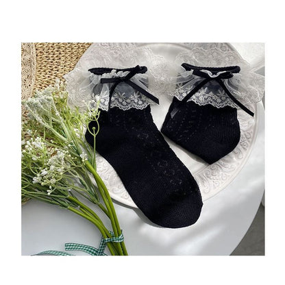 Perforated Lace Socks