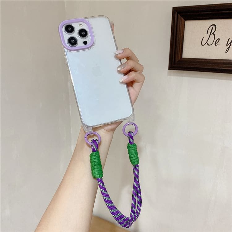 Phone Strap Transparent Phone Case - iPhone 15 Pro Max / 15