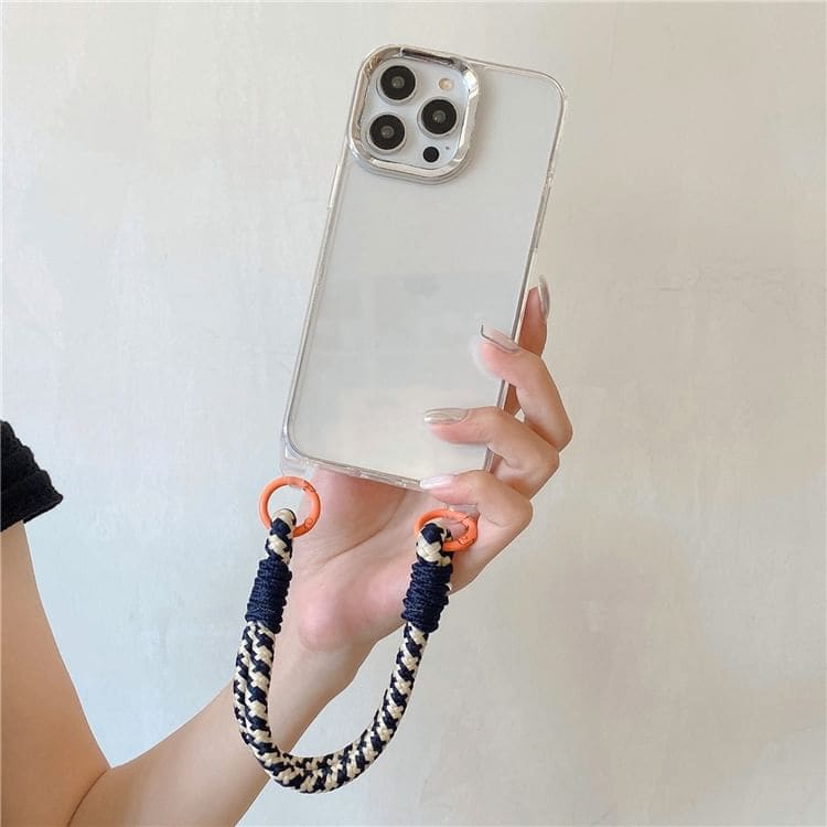 Phone Strap Transparent Phone Case - iPhone 15 Pro Max / 15