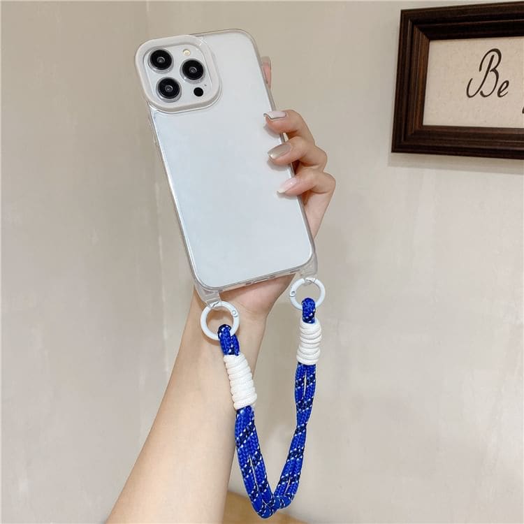 Phone Strap Transparent Phone Case - iPhone 15 Pro Max / 15