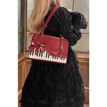 Piano Waltz Bowknot Handbag