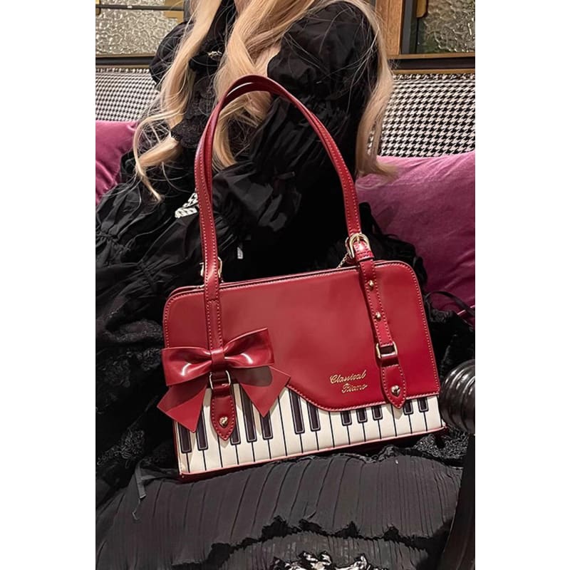 Piano Waltz Bowknot Handbag