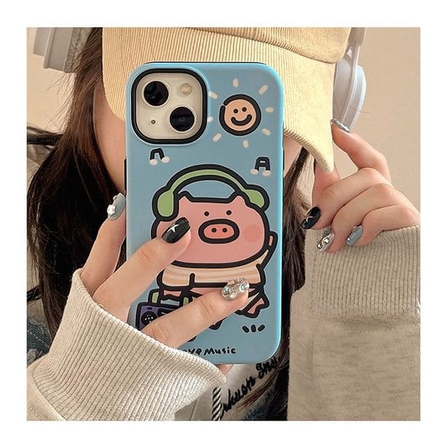 Pig Phone Case - iPhone 15 Pro Max / 15 Pro / 15 Plus / 15