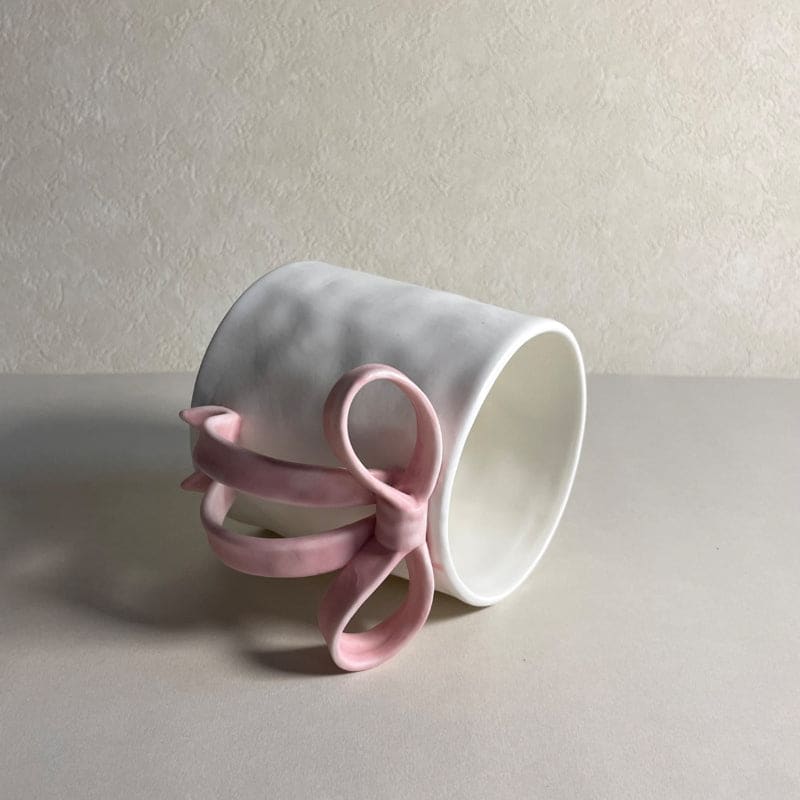 Pink Bow Mug - Lovesickdoe