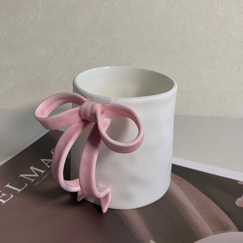 Pink Bow Mug - Lovesickdoe