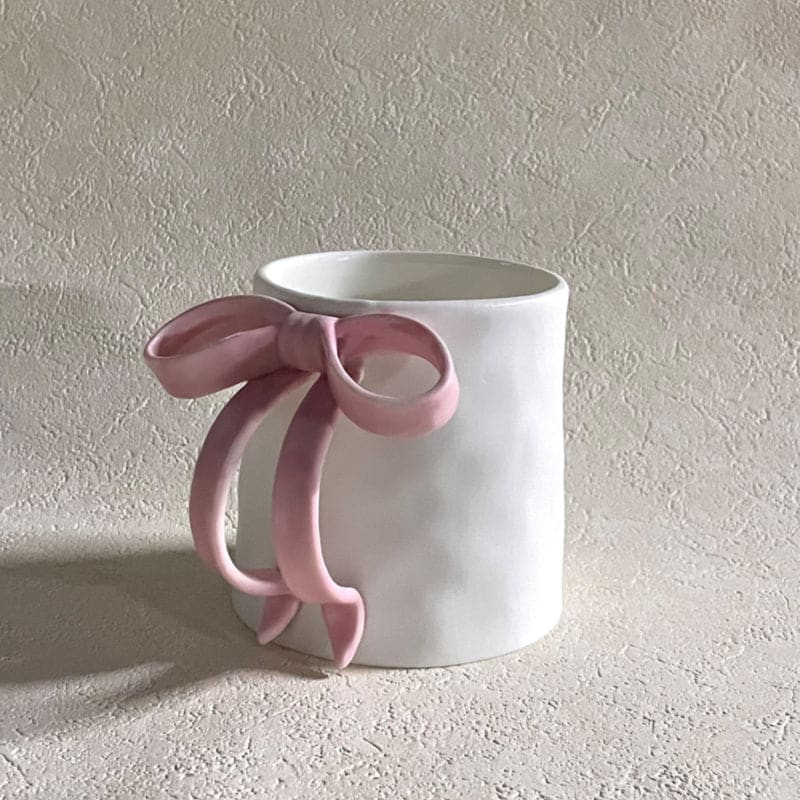 Pink Bow Mug - Lovesickdoe