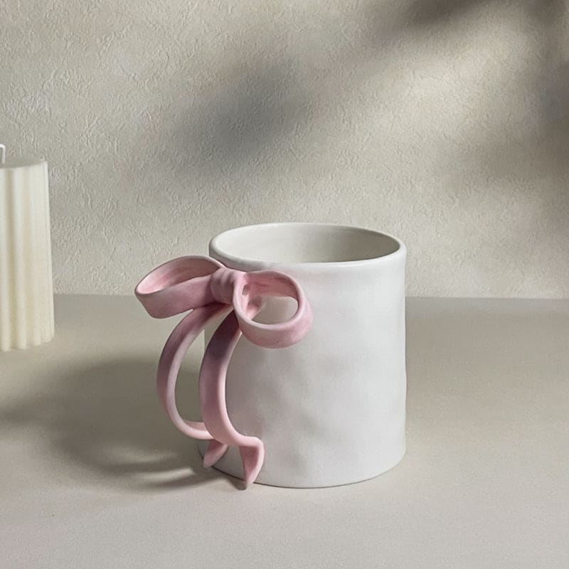 Pink Bow Mug - Lovesickdoe