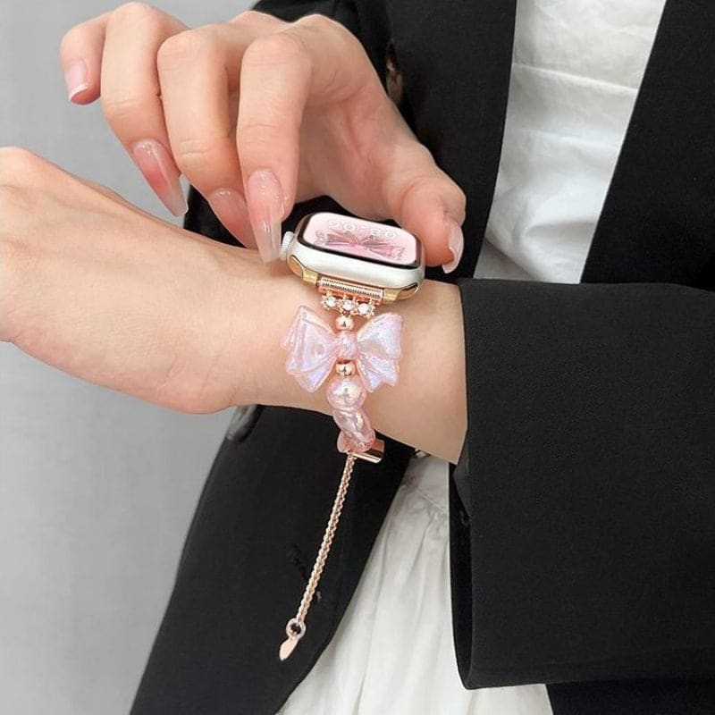 Pink Bowknot Watch Band - Lovesickdoe