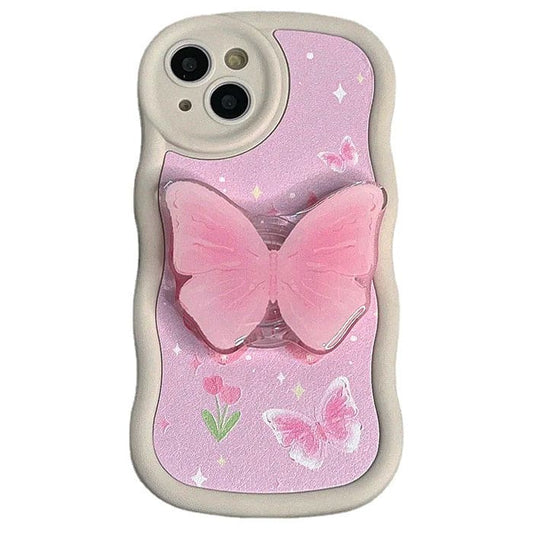 Pink Butterfly iPhone Case - IPhone Case