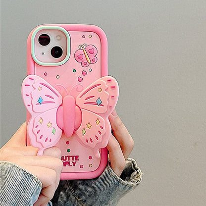 Pink Butterfly Phone Case - IPhone Case