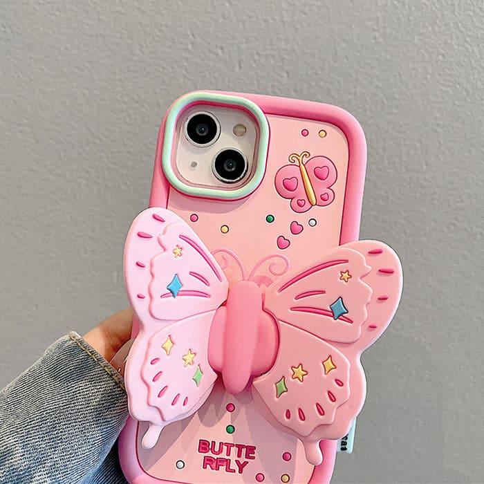 Pink Butterfly Phone Case - IPhone Case