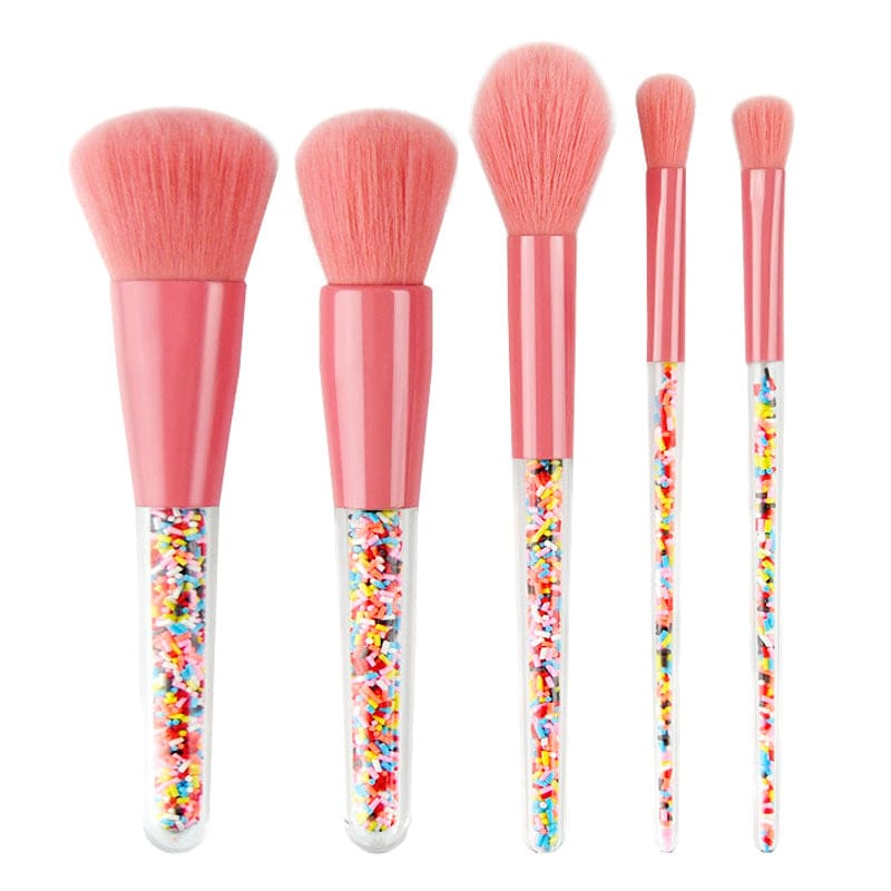 Pink Candy Makeup Brush Set - Standart / Pink - IPhone Case