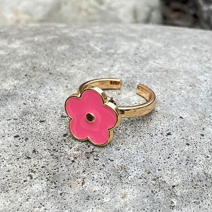 Pink Flower Ring - ring