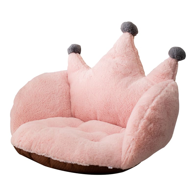 Pink/Gray/Green Kawaii Crown Seat Cushion MM1676 - hold